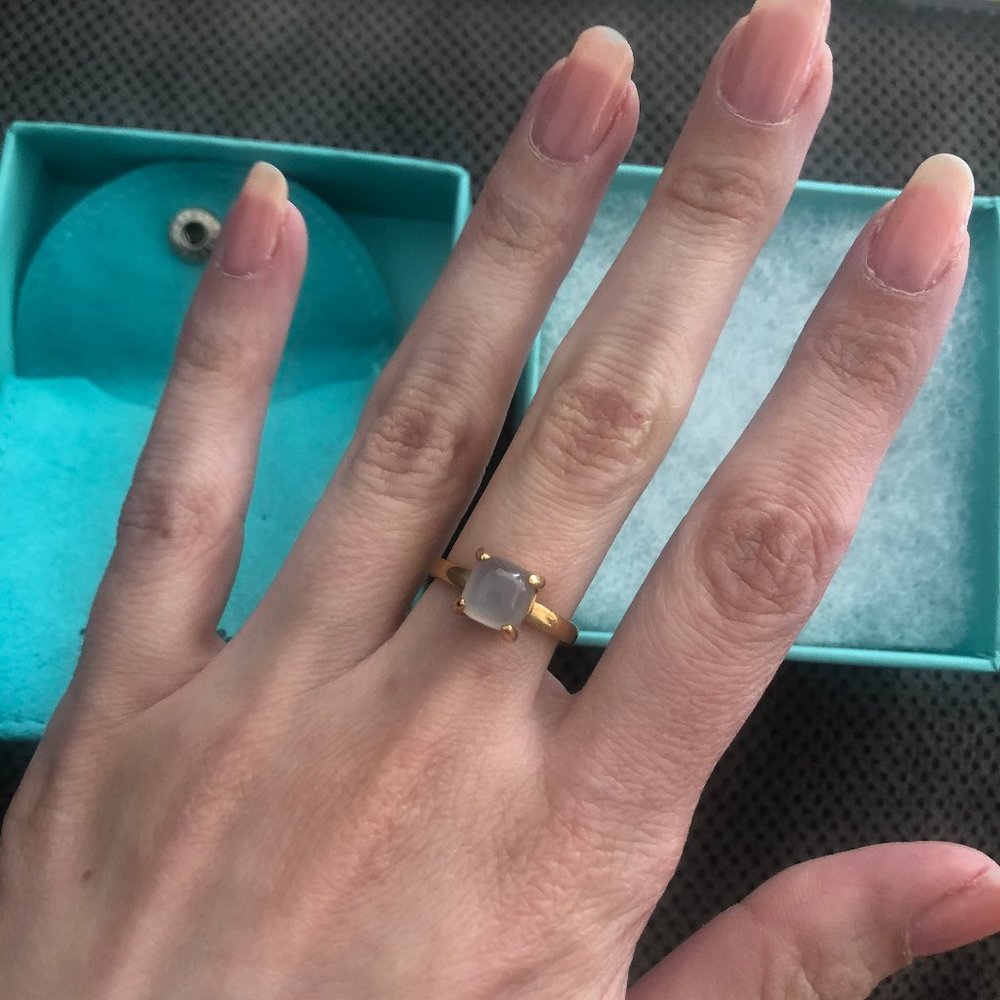 Tiffany & Co. Sugar Stacks 18k Gold Ring Size 4.75